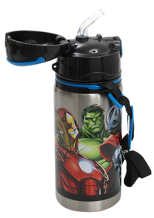 AVENGERS ÇELİK MATARA SALTO 500ML ASSAMBLE